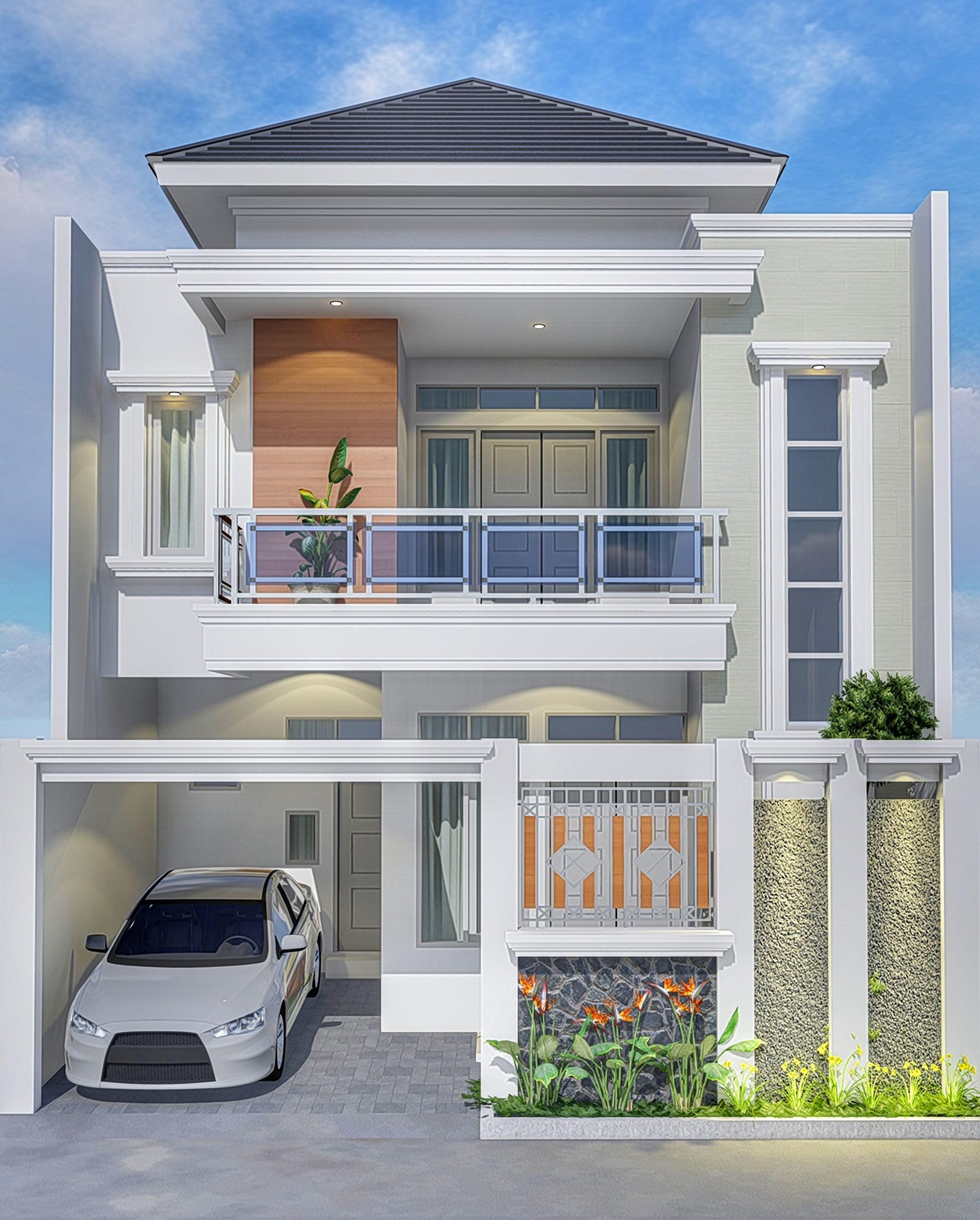 Rumah Lantai Klasik Modern Arsifan Project Bangun Renovasi Dan Interior